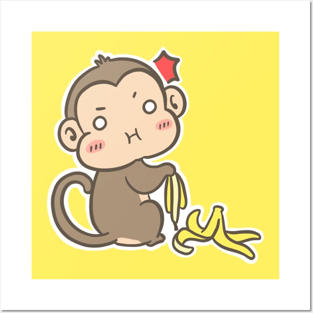 Sneaky Monkey Wall Art by LuveyxDovey